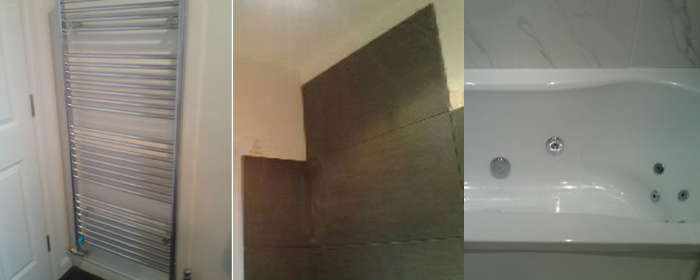 Bathroom radiator, tiling, bathrooms